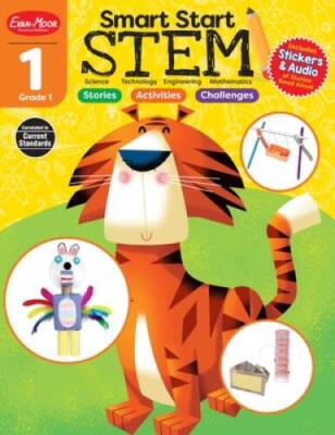 Evan-Moor Smart Start STEM Grade 1 Activity Book  Hands-on STEM Activitie - GOOD