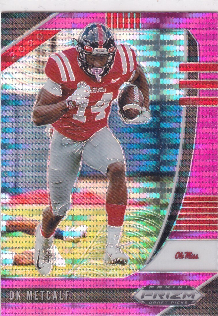 2020 Panini Prizm Draft Picks DK Metcalf Pink Pulsar   #41 Ole Miss
