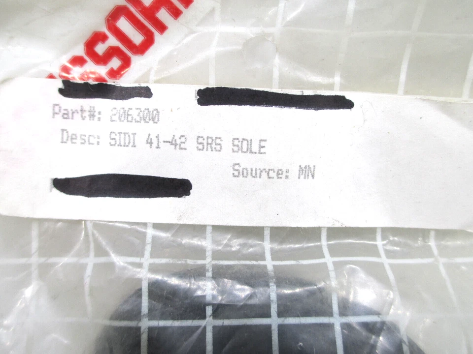 SIDI SRS Motorcycle Boot Replacement Soles 1 pair Black Size 40-42  US 8-81/2 - Image 2 of 4