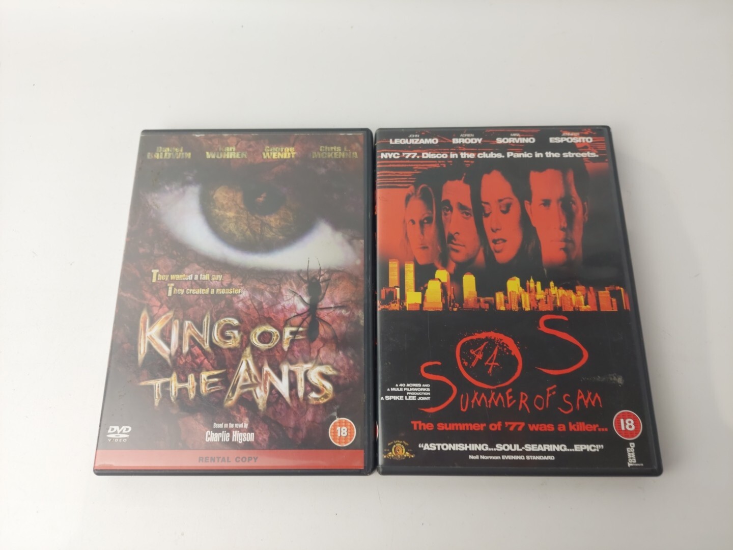 KING OF THE ANTS DVD & Summer Of Sam Horror Movies 18+ Region 2 S1809