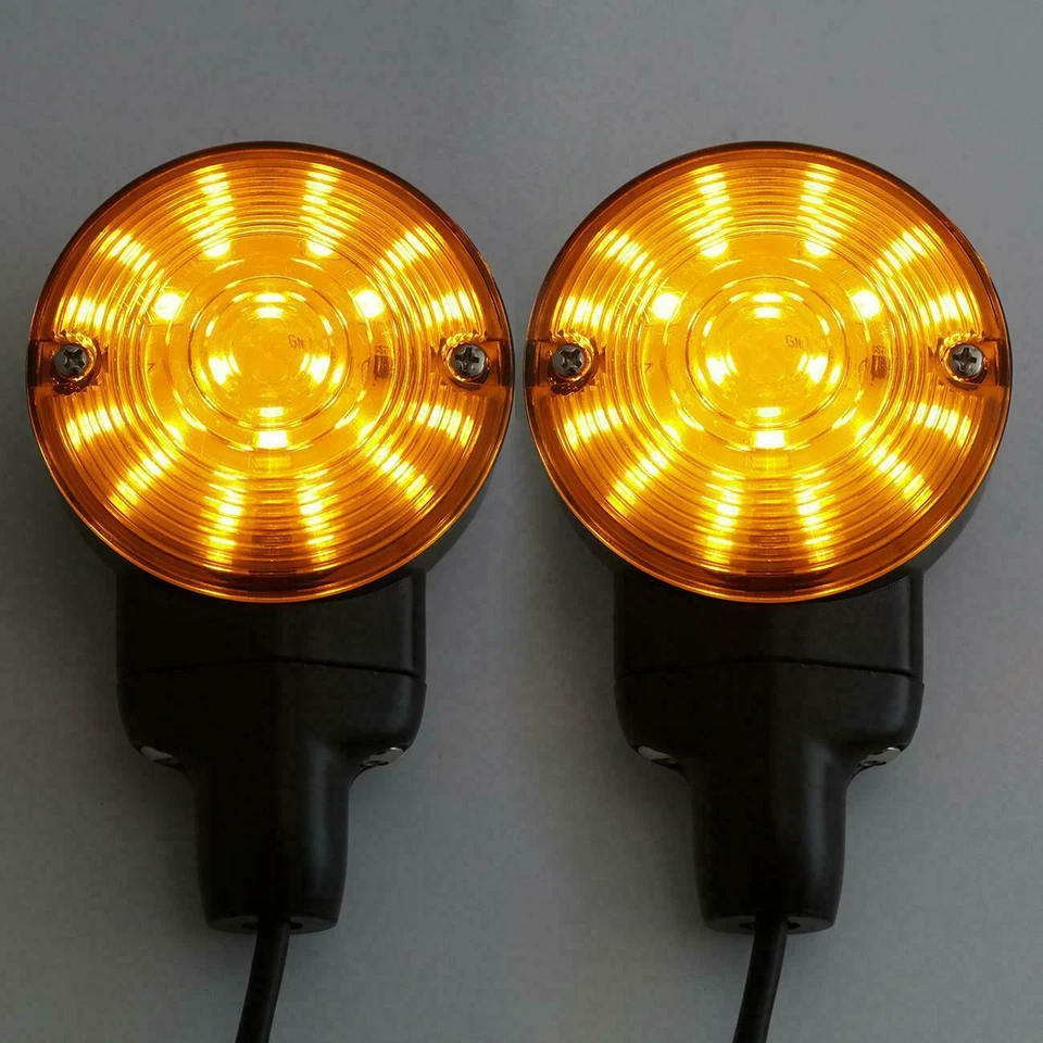 Luces LED planas de señal de giro para motocicleta Harley Heritage Softail Classic FLSTC Foto 3 de 4