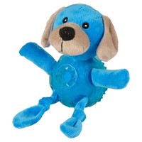 Flamingo Hundespielzeug Fat Bellies 18Cm PlüSch Tpr Blau Quietschend