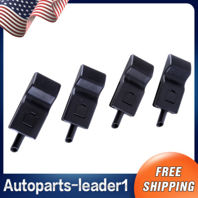 4PCS Door Lock Knobs Front/Rear Ebony For 07-13