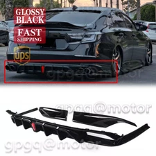 For Honda Accord 2021-2022 Yofer V2 Style Rear Bumper Diffuser+Corner Apron Spat