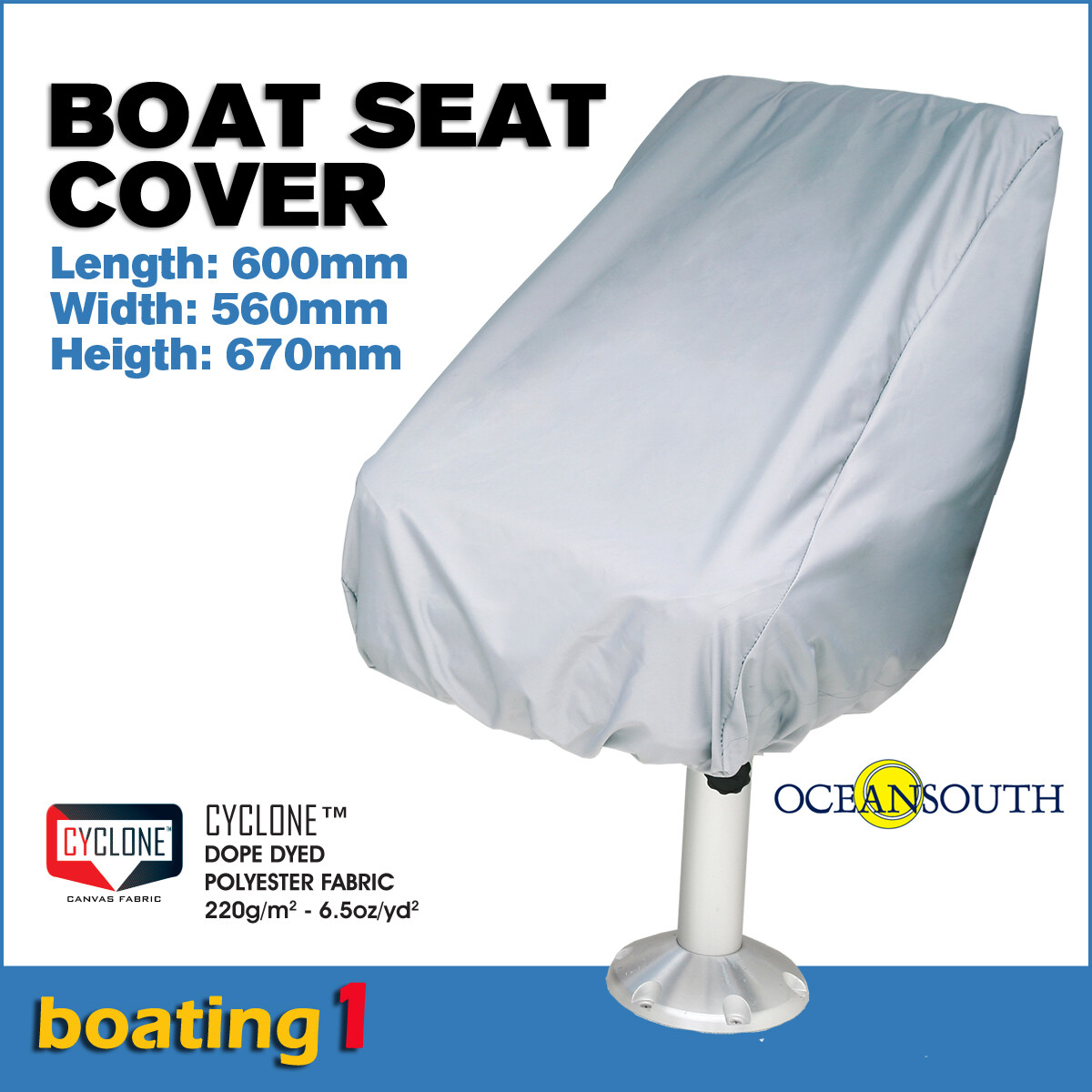 Boat Seat Cover Large Helm, bucket and fixed back seat Oceansouth eBay
