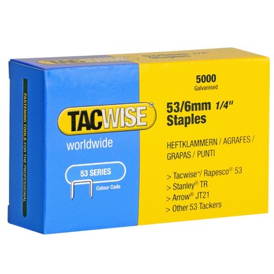 Heftklammern 53/ 10 mm, verzinkt, 5.000 Stück TACWISE 0431 (5051439000135)