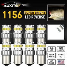 8x Auxito 7506 Led 1156 Ba15s P21w White Backup Reverse Light Bulbs Running Lamp