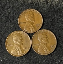 1939 S 3 Coins Lincoln Wheat Pennies- Free Shipping 1939 S 3 Coins Lincoln Wheat Pennies- Free Shipping