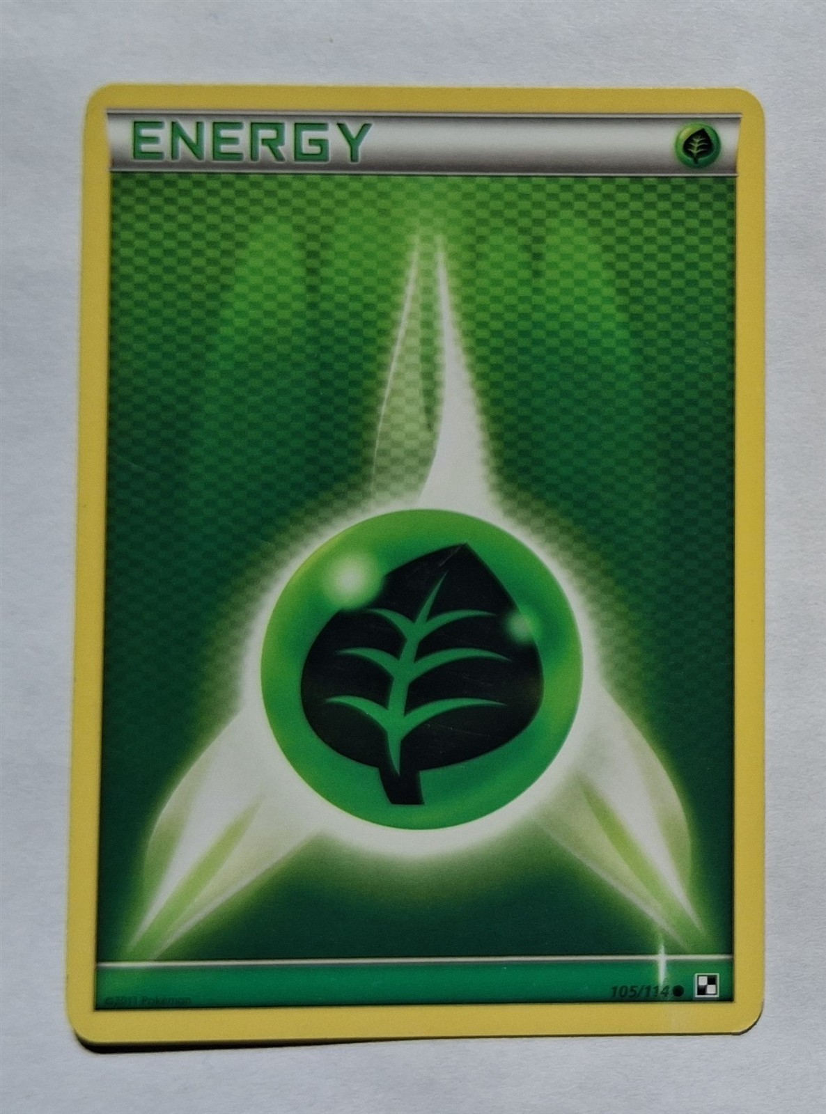 Pokemon - Grass Energy - Black & White 105/114 - Common Basic - LP