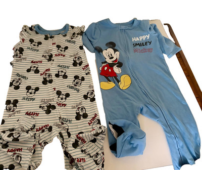 Disney Baby footed pajamas 2 pack size 18mons.