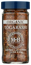 Orgánico Togarashi Spice Morton & Bassett 2,2 OZ