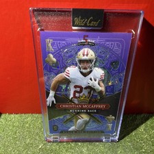 Wild Card Black Tie Christian McCaffrey Serial Numbered 1/3 Football Card