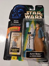 Aunt Beru with Service Droid Star Wars Power Of The Force Flashback Figure NOS