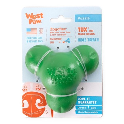 Tux Durable Dog Chew Toy and Treat Dispenser for Strong Chewers and Short Sno...