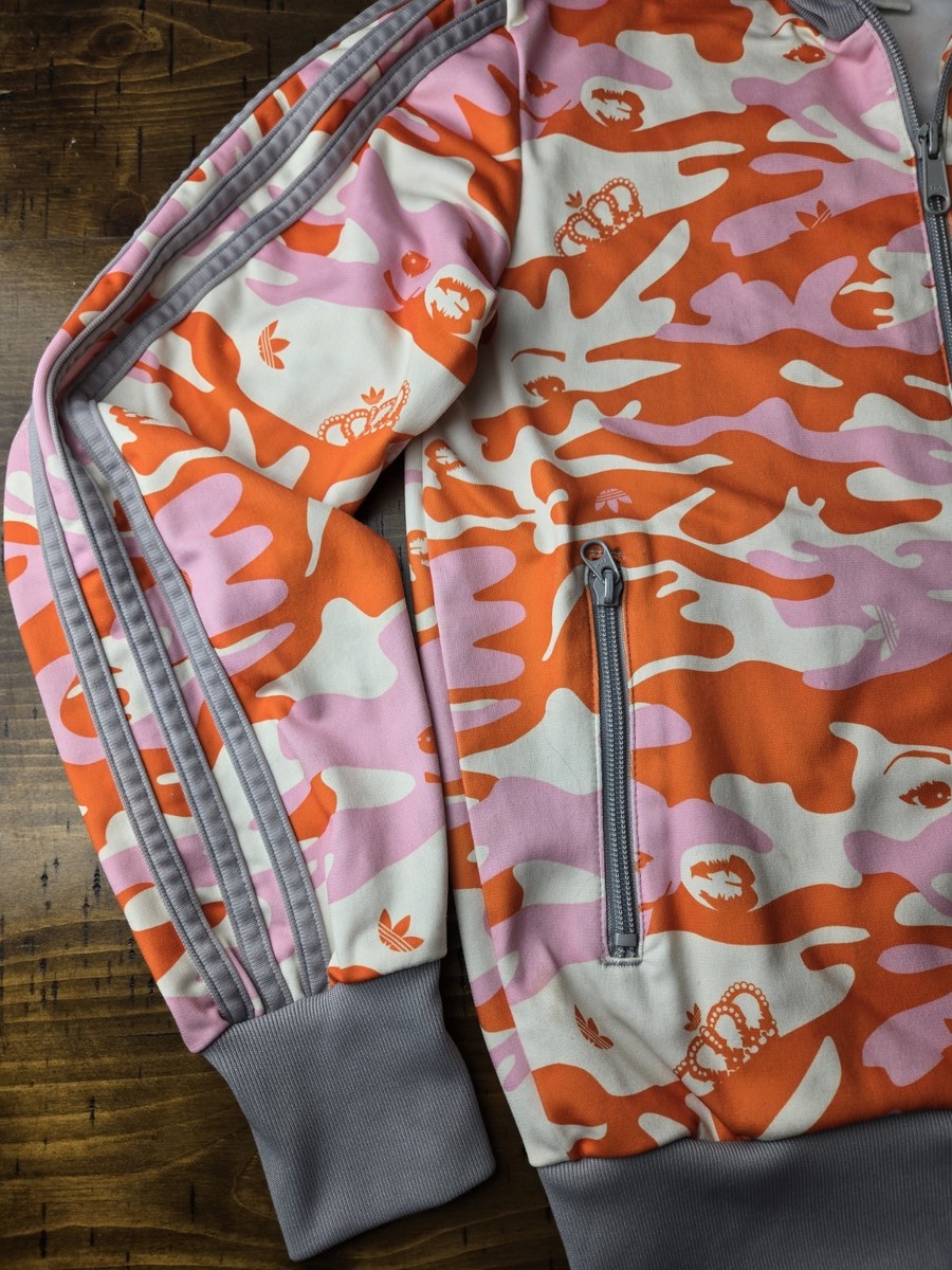 トップス adidas MISSY ELLIOTT track jacket jersey Adidas Missy Elliott track jacket pink Camo Size Small 2004