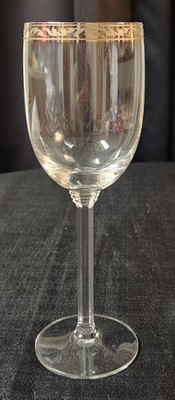 Lenox Crystal Landmark Water Goblets with Platinum Leat Trim