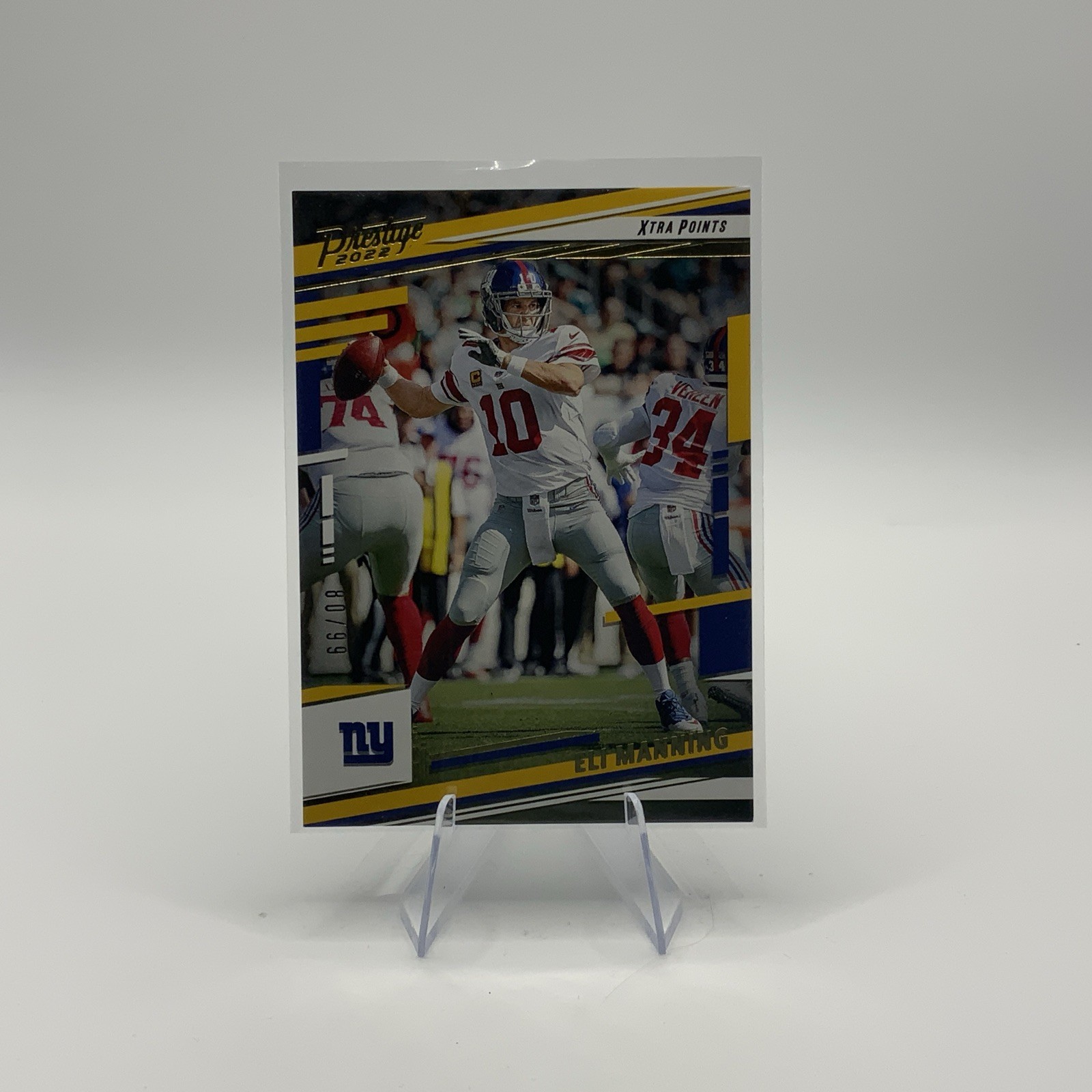 2022 Prestige Football Eli Manning Gold /99 #224