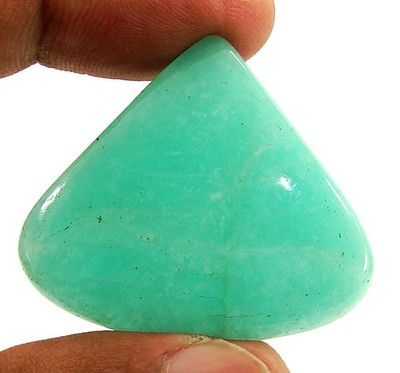 46.70 Ct Natural Green Amazonite Loose Gemstone Cabochon Wire Wrap Stone - 1799