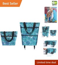 Versatile Foldable Shopping Cart for Women - Lightweight  Fashionable Design
