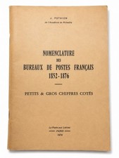 Pothion Nomenclature French Post Offices 1852-1876 Filatelia 1974