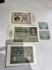 Selection of Germany Mark Banknote 1920s 