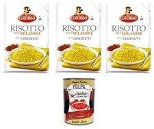 Curtiriso Risotto Milanese, 3x175g, Risotto mit Safran in 8 Minuten fertig+Polpa