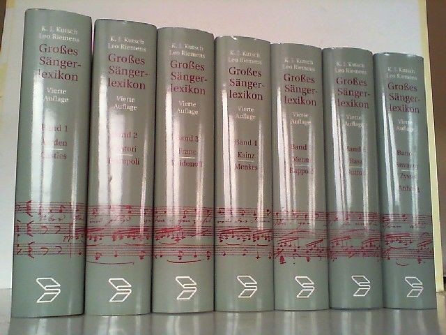 Großes Sängerlexikon. Hier Band 1-7 in 7 Büchern komplett! Kutsch, Karl-Josef un - Karl-Josef Kutsch