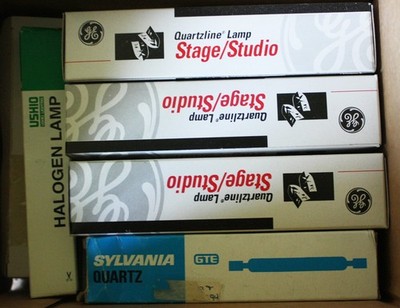 Mixed lot Theater/Stage Lighting bulbs Box of 10