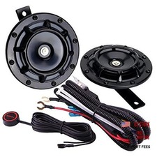 Loud Train Horn for Car Motorcycle Electric black horn with wire and button