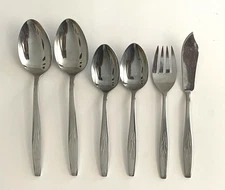 TEXOMA Stainless Flatware Lot of 6 Japan MCM Spoon Fork Butter