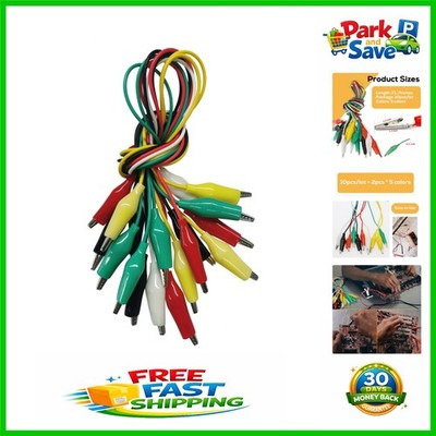 10PCS  Alligator Clips & Probes Set   5 Color Electrical Testing Wires