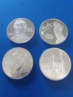 Silver Rounds 1 Ounce World Golf Hall Of Fame.....lot Of 4.....999 Silver