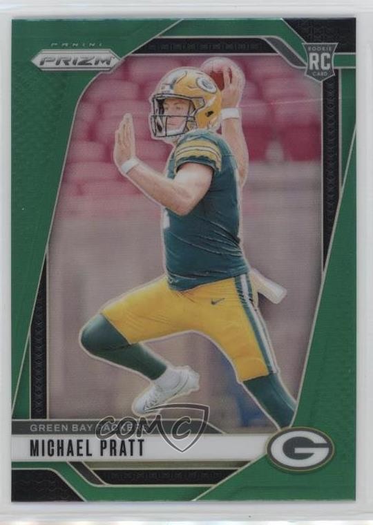 2024 Panini Prizm Rookies Green Prizm Michael Pratt #379 Rookie RC o8g