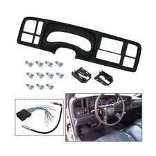 YHB Double DIN Dash Kit W/Wiring Harness Antenna Adapter Fit 1999-2002 GM F...