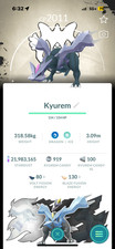 Shiny Kyurem - Global Go Fest BG - Trade - Registered 20k - Unregistered 1m