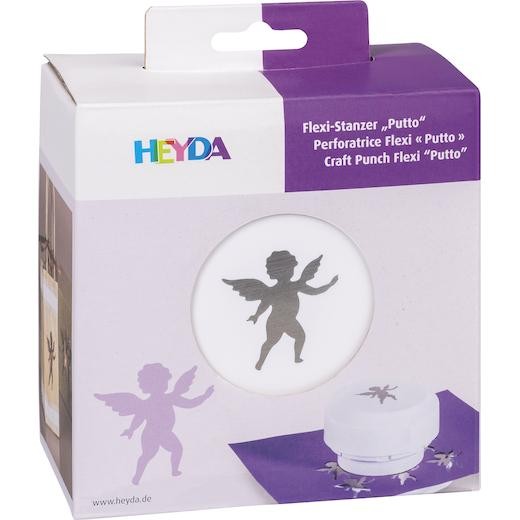 Heyda 'All-Over the Page' Magnetic Flexi Craft Punch - Cherub
