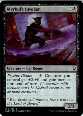 2022 Commander Legends: Battle for Baldur's Gate Myrkul's Invoker Draft