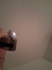 Ronson varaflame butane lighter. Blue enamel. Working. — photo 4
