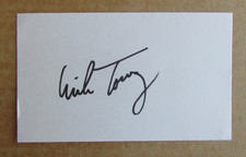 MIKE TORREZ SIGNED AUTOGRAPH 3X5 INDEX CARD 1977 WORLD SERIES CHAMPION YANKEES