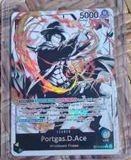 Bandai Portgas.D.Ace OP13-002 Carrying on His Will Leader Alt Art Foil 6000