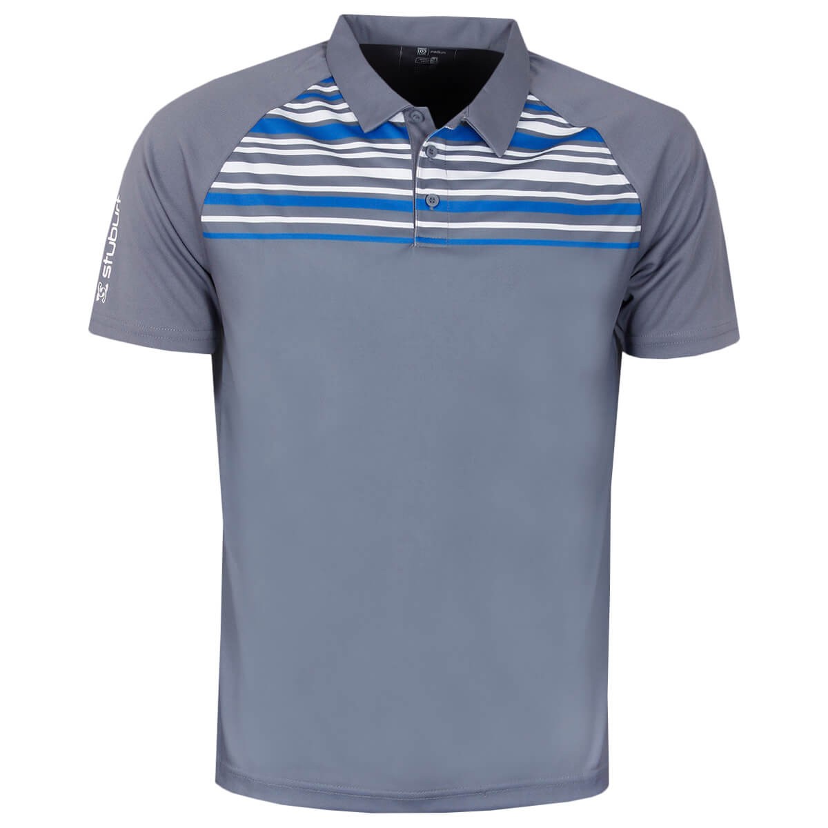 Stuburt Golf Mens Kingsclere Polo Shirt - Storm - S