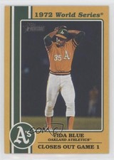2021 Topps Heritage High Number 1972 World Series Highlights Vida Blue y5m