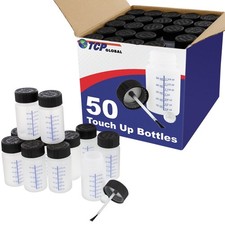 TCP Global Paint Touch Up Bottles with Child Safety Lids Box of 50 - 2 Ounce