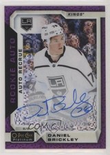 2018-19 O-Pee-Chee Platinum Rookie Autos Violet Pixels Daniel Brickley Auto 2u9