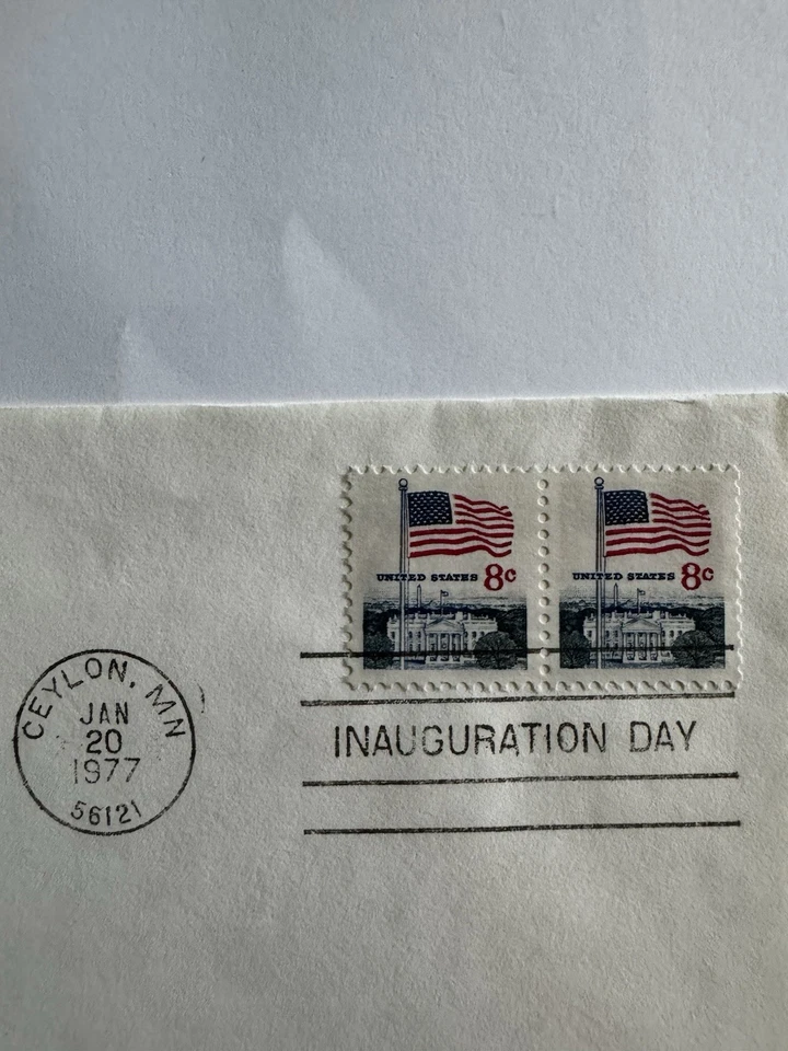 1977 Walter F Mondale Inauguration Day Envelope Stamp - Image 2 of 3