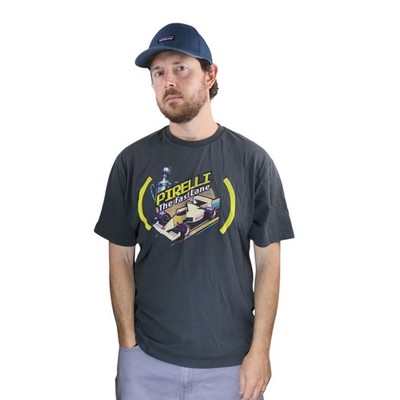 Pirelli Formula 1 Racing T Shirt Mens XL Gray Motorsport Digital Fast Lane Tee