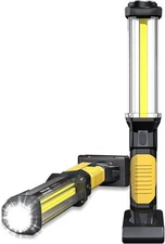 Work Light - Rechargeable LED, 1500 Lumens, Portable with Magnetic Base & Hook