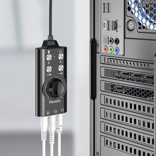 USB to 3 5mm Sound Card with 7 1 Surround Sound for Gaming Laptops and PCs - Photo 5/12