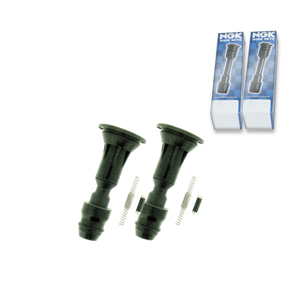 2 pc NGK 58979 CPB-GM006 Ignition Coil Boots for SPP120E SPB183 702501 qd