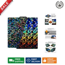 H1H Flexible Build Plate 257mm for Bambu Lab A1/P1S: Gorgeous Flake & Galaxy